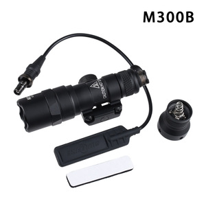Tactical Flashlight M300B Black High Power Led With Rat Tail <b>Wired</b> <b>Controls</b> For Outdoor Use - Product Image 5
