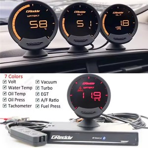 Compteur 7 couleurs 74mm OBD jauge de voiture Boost température de l'eau pression d'huile RPM rapport air-carburant presse à carburant EXT. Vitesse Temp - Product Image 3