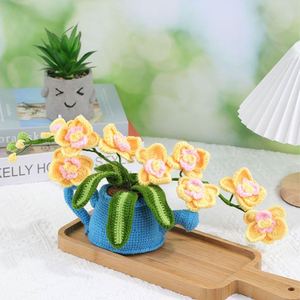 Kit de fleurs au crochet DIY complet avec fil, crochet et instructions – Ensemble créatif pour débutants et adultes : tulipes, roses, plantes – Loisirs créatifs - Product Image 1