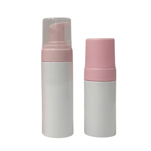 100ml clear Frosted Empty 150ml Plastic PET Foam Dispenser <b>Bottle</b> with <b>pink</b> Pump Caps - Product Image 3