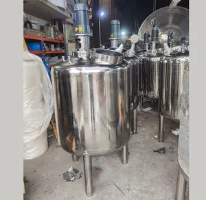 Stainless Steel Hygienic Milk Cooling Jacket Tank with Agitator Mixing Blade