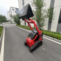 Mini-chargeuse compacte à rayon de braquage zéro du fabricant d'origine avec tarière pour chantier de construction