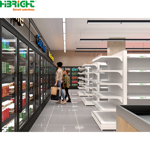 Estanterías Metálicas de Doble Cara para Supermercados, Góndola Resistente, Exhibidor para Tiendas Minoristas, Estanterías Independientes - Product Image 3