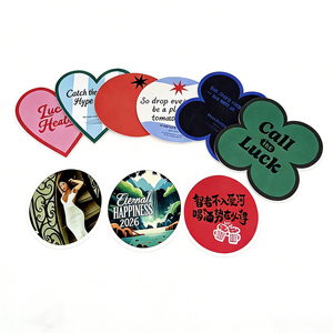 HG2358 fornitore all'ingrosso Bar Drink Coaster personalizzato stampato cartone cartone quadrato rotondo <span class=keywords><strong>sottobicchieri</strong></span> di carta assorbente - Product Image 2