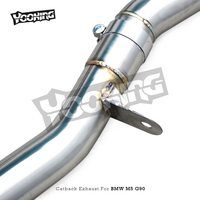 Échappement Catback Valvetronic Racing SS304 avec tuyau en Z pour BMW M5/M6 G90/G99 LCI 4.4T 2024-2025 avec silencieux à clapets