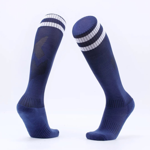 Custom Logo <b>Orange</b> Crew <b>Socks</b> Two Black Stripes Breathable 100% Polyester Fleece Thickness for Kids Adults-Football/Soccer - Product Image 4