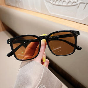 Lunettes de soleil carrées D5-20189, monture TR90 noire, UV400, unisexe, légères, verres PC, type 3, pare-soleil - Product Image 4