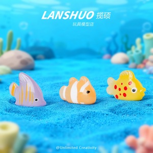 Lanshuo Resin Sea Animal Figures Mini Model Toys For Children Sand Play Set Educational Toy Gift - Product Image 2
