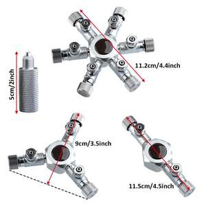 <span class=keywords><strong>Mufan</strong></span> Aluminium legierung Hoch luftpumpe Kohlendioxid Aquarium Multi pass Shunt Splitter Magnet zylinder Aquarium <span class=keywords><strong>CO2</strong></span> Regler - Product Image 3
