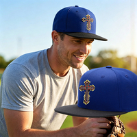 Casquette à visière plate en mélange de laine et d'acrylique durable, coque rigide structurée, respirante, performance athlétique, réglable avec fermeture snapback