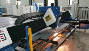 2500x6000mm kesim 100mm cnc plazma rüzgara dayanıklı çakmak kesme makinası portal plazma kesme makinası - Product Image 4