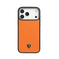 Étui de protection complet officiel sous licence Lamborghini en cuir véritable et TPU PC pour iPhone 17 Pro et iPhone 17 Pro Max