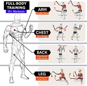 Portable Cordless Battle Rope for Home Gym Professional Arm <b>Strength</b> <b>Training</b> Boxing MultiFunctional Full Body Fitness Equipment - Product Image 6