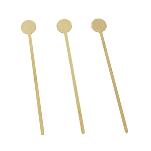 Bâtonnets à mélanger en bambou jetables, tête ronde, emballage individuel, agitateur pour <span class=keywords><strong>café</strong></span> et thé, logo personnalisé au laser pour boissons chaudes, thé au lait - Product Image 2