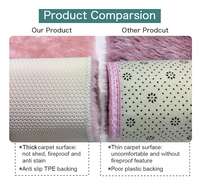 Tapis moelleux à poils longs de haute qualité pour salon, tapis de sol, tapis moelleux pour salon