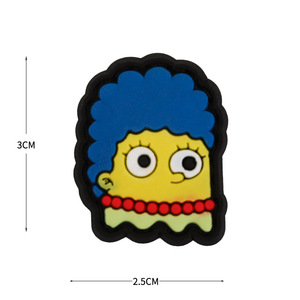 Badge thermocollant en caoutchouc souple, motif dessin animé nostalgique Simpsons, écologique, pour sacs et chapeaux, Chine - Product Image 5