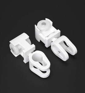 <b>Plastic</b> Drape White S Wave Curtain Hook Glider Runner Hot Sale S Fold Curtain Track Runners - Product Image 3