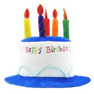 Chapeau de fête en peluche en gros, chapeau amusant en forme de gâteau d'<span class=keywords><strong>anniversaire</strong></span>, chapeau de costume avec bougie d'<span class=keywords><strong>anniversaire</strong></span>, chapeau de déguisement pour adultes et enfants - Product Image 2