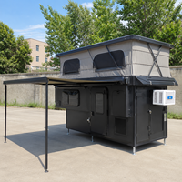 Remorque de camping en aluminium 4x4 légère, multifonctionnelle, avec toit rigide, pour pick-up, tout-terrain, pour le camping en plein air et les voyages
