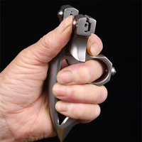Slingshot de chasse SYQT CNC de haute qualité, à pression rapide, en acier inoxydable, pour tir de précision en plein air, catapulte de compétition, 320g pour