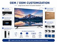 Téléviseur intelligent QLED 4K de 85 pouces en gros, grand écran pour bars sportifs, restaurants, clubs, hôtels et usage commercial et de divertissement