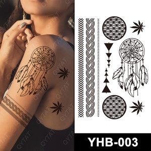Autoadesivo all'ingrosso di trucco del corpo donne impermeabili Sexy temporaneo India bianco/nero Hena tatuaggio - Product Image 1