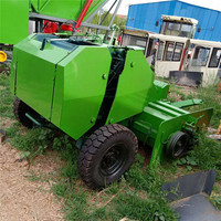 Machinerie agricole, presse à balles rondes personnalisée, presse à balles rondes amovible pour foin et paille, mini presse à balles rondes à vendre