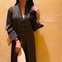 Mexizo Custom Abaya Wanita Baru Kancing Katak Cina Cardigan Robe Muslimah Pakaian Islami Sederhana