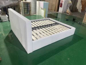 Muebles de Dormitorio Personalizados de Estilo Europeo, Cama Doble Simple para Dormitorio Doble - Product Image 5