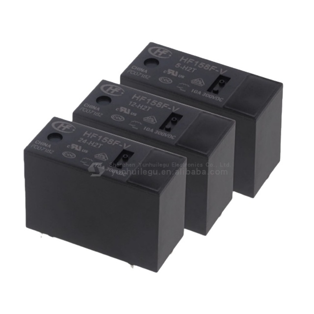 New Original HF158F-V/5-H2T HF158F-V/12-H2T DIP4 10A 5V 12V 24V Power Relays HF158F-V/24-H2T