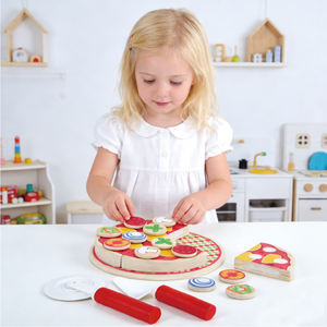 Jouets éducatifs jeux alimentaires semblant jouer ensemble de <span class=keywords><strong>cuisine</strong></span> en bois jouet <span class=keywords><strong>Pizza</strong></span> salon semblant jouer ensemble <span class=keywords><strong>Pizza</strong></span> Kit jouet - Product Image 2
