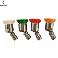 Embouts de buse de lavage haute pression avec fonction de rotation à 360 degrés connecteur 1/4 pouces à dégagement rapide 0 15 25 40 degrés Jet d'eau