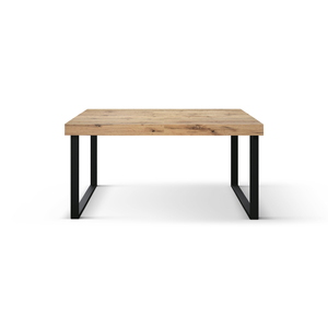 Rustic Oak <b>Dining</b> <b>Table</b> 160x90 <b>Metal</b> U-Shaped <b>Legs</b> Internal Use - Product Image 4