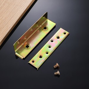 Conector de Muebles Eiki Hardware de Hierro Electrochapado Estampado de 2.0mm de Grosor, 153x37mm, para Montaje de Camas de Madera - Product Image 2