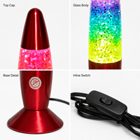 Lampe de chevet LED contemporaine en verre de 13 pouces, blanc chaud, à brancher, pour chambre à coucher et décoration intérieure