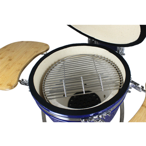 Auplex Parrilla Kamado de Carbón de Acero Inoxidable de 18 Pulgadas, Verde, Moderna, Lujosa y Premium, con <span class=keywords><strong>Asador</strong></span> Ajustable y Carro para Exteriores - Product Image 5