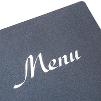 Pu cuir 8.5x11 pouces A4 Restaurant Menu couverture Faux cuir Menu dossier
