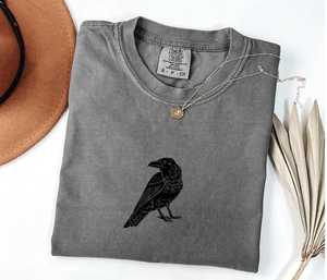 OEM ODM Vintage Crow Lover Shirt Short and Long Sleeve Black Raven Shirt Dark Gothic <strong>Tshirt</strong> Gift <strong>Halloween</strong> <strong>Women</strong> - Product Image 1