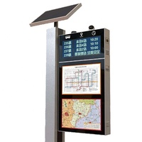 Pantalla LED Digital para Exteriores Tipo Poste P2 P3 P4 P5, Pantalla para Paradas de Autobús, Farola Inteligente, Máquina de Publicidad LED