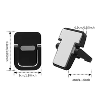 Nouveau support d'ordinateur portable invisible adhésif pliable en alliage de zinc, mini et portable, accessoires informatiques