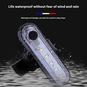 Feu arrière LED rechargeable par USB pour vélo, en plastique, montage sur tige de selle, ensemble de feux arrière pour la conduite nocturne - Product Image 5