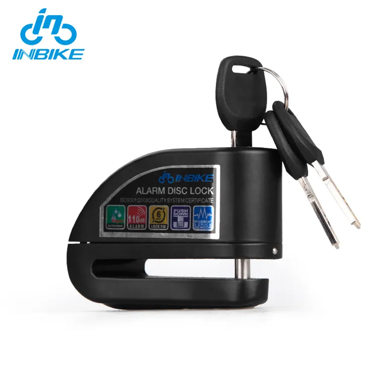 Safety Security Anti Theft MTB Motorcycle Disc Bicycle Brake Alarm Bike Lock With Key