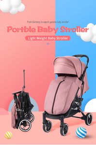 2023 hot-bán 818 + bé trọng lượng nhẹ gấp xe đẩy xe đẩy em bé 3 trong 1 - Product Image 2