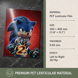 Affiches d'anime 3D lenticulaires en plastique les plus vendues 30x40cm |   Art mural HD pour la décoration de la maison |   Salon Chambre à coucher - Product Image 3