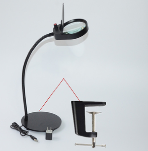 2 in 1 morsetto Desktop lente d'ingrandimento dimmerabile con luce a LED - Product Image 6