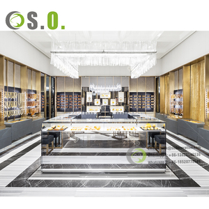 Mostrador de exposición de Joyería Moderna hecho a medida Gabinete de joyería de acero inoxidable Tienda Escaparate de muebles - Product Image 6