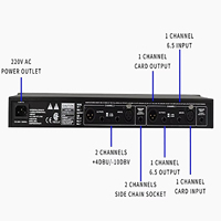 Compresseur Limiteur Filtre Actif Audio Professionnel 266XL/266XS/166XL/166XS pour Performance Scénique
