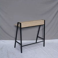 Bureau d'ordinateur en bois de forme carrée modulaire, design moderne, style nordique, pour le travail à domicile, avec étagère, couleurs personnalisées