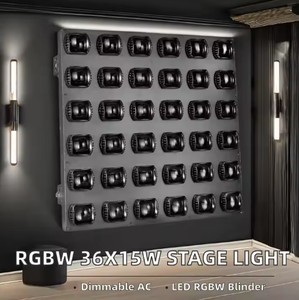 <span class=keywords><strong>Rgbw</strong></span> 4in1 di chuyển đầu đèn 300W điện DMX512 6x6 <span class=keywords><strong>LED</strong></span> ma trận blinder cho ánh sáng sân khấu nền chùm ma trận blinder ánh sáng - Product Image 6