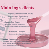 ZS Advanced Formulation Salmon DNA PDRN Patch de gelée de collagène rose pour Glass Glow Skin PDRN Peptides Masque stimulant l'éclat